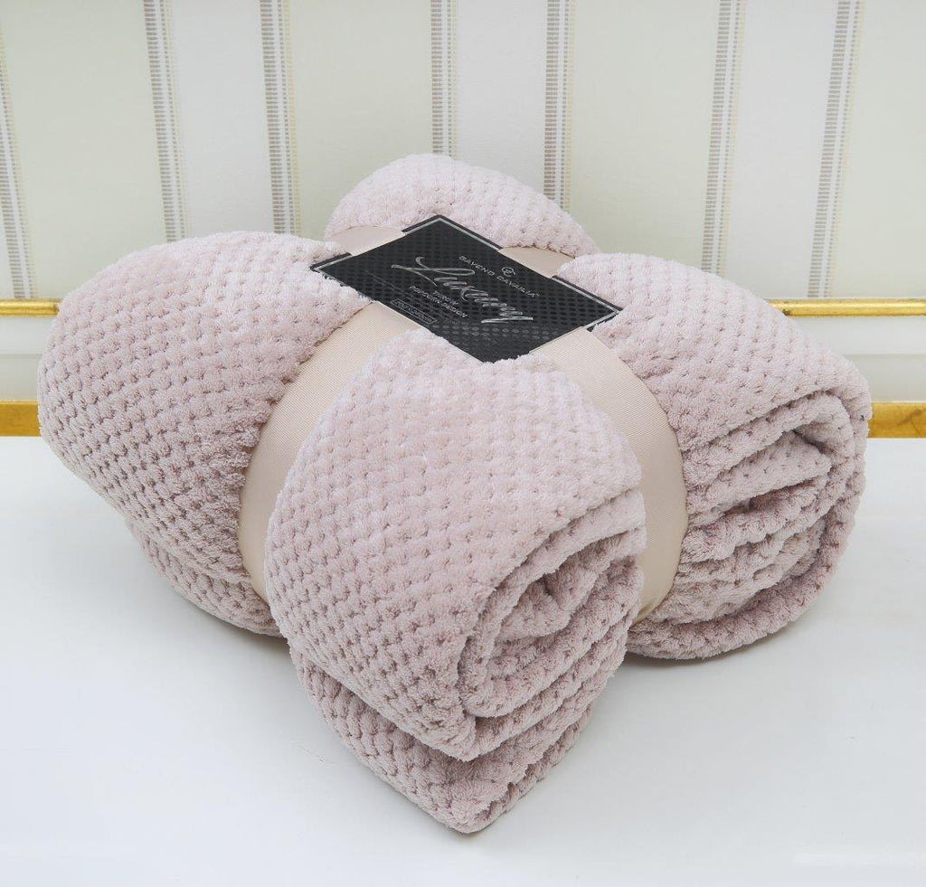 Popcorn Throws Fleece Blankets