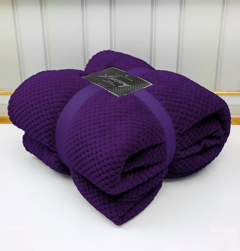 Popcorn Throws Fleece Blankets