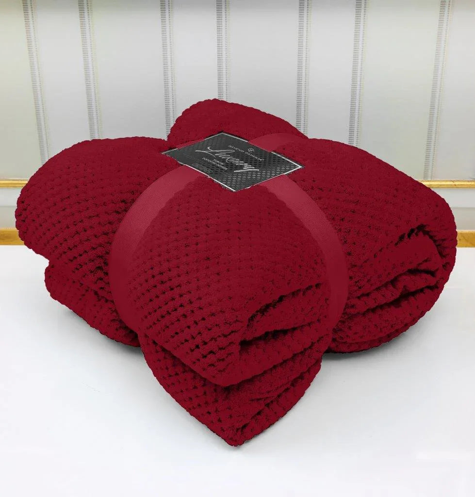 Popcorn Throws Fleece Blankets