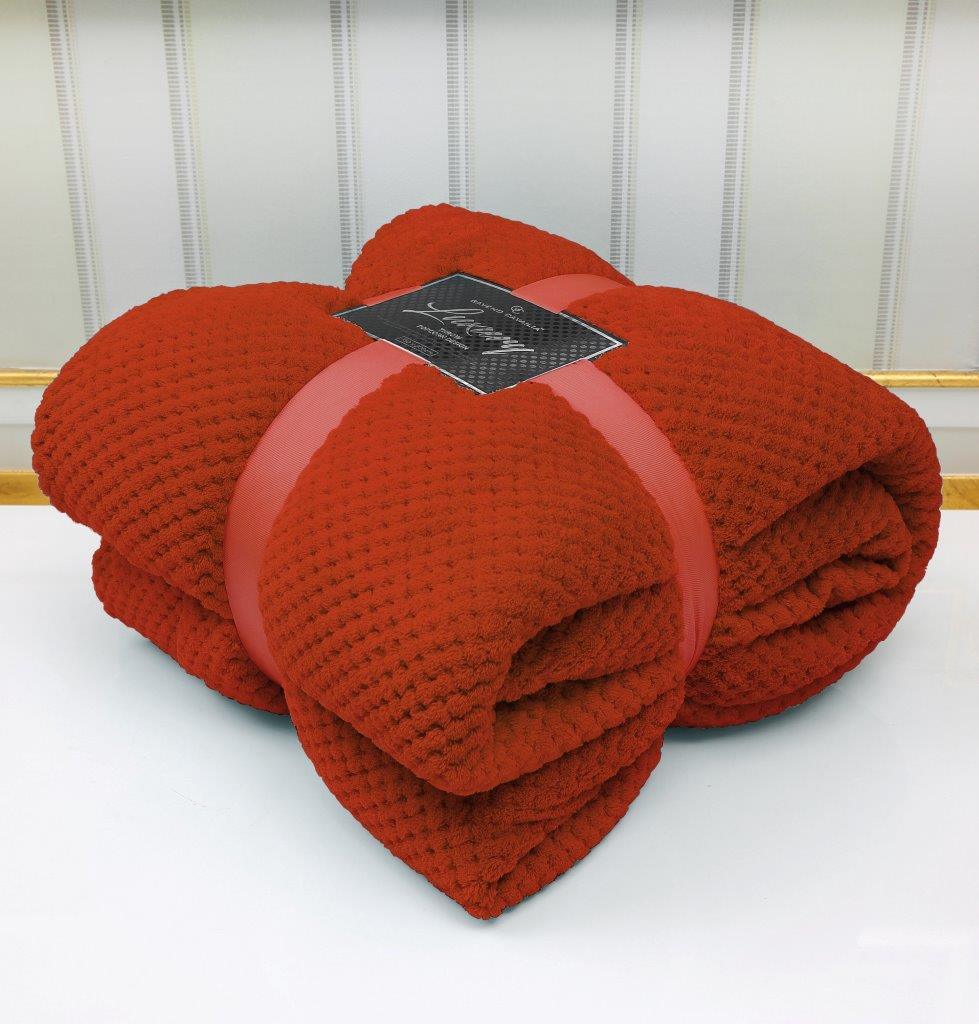 Popcorn Throws Fleece Blankets