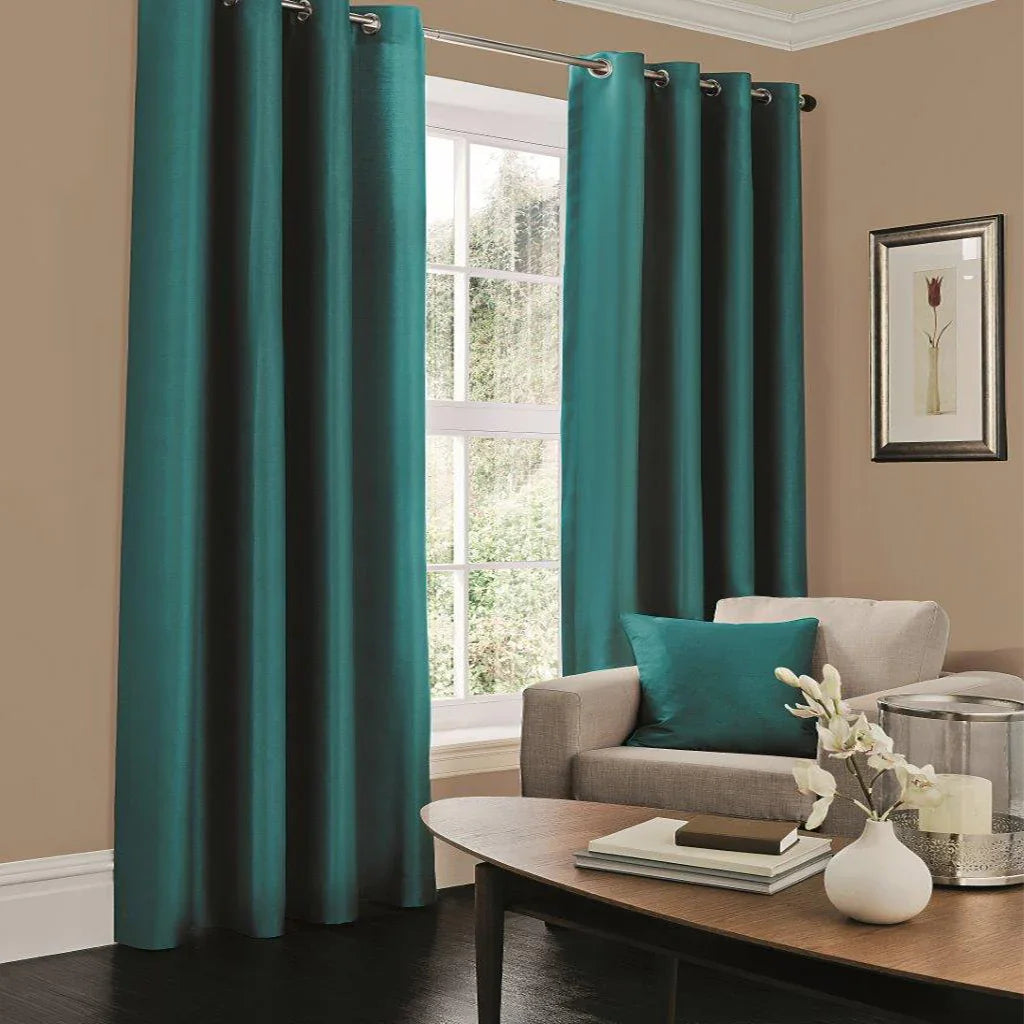 Faux Silk Lined Curtains