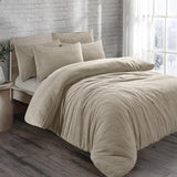 Teddy Bear Plain Fleece Duvet Cover Set