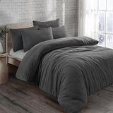 Teddy Bear Plain Fleece Duvet Cover Set