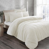 Teddy Bear Plain Fleece Duvet Cover Set