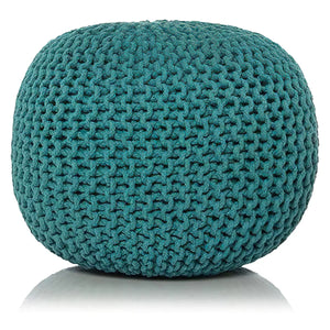 Ottoman Double Knitted Pouffe Footstool for Living Room & Bedroom online | iStylemode