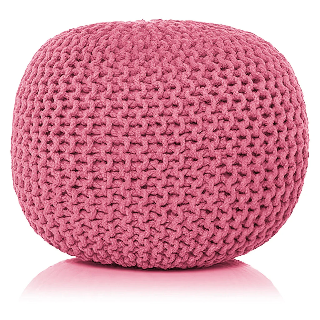Ottoman Double Knitted Pouffe Footstool