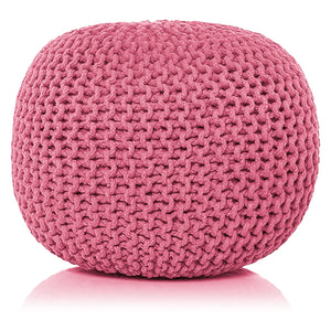 Ottoman Double Knitted Pouffe Footstool