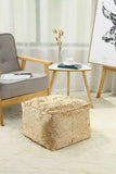 Crush Velvet Bean Bag Cube Foot Rest Stool Pouffe Ottoman