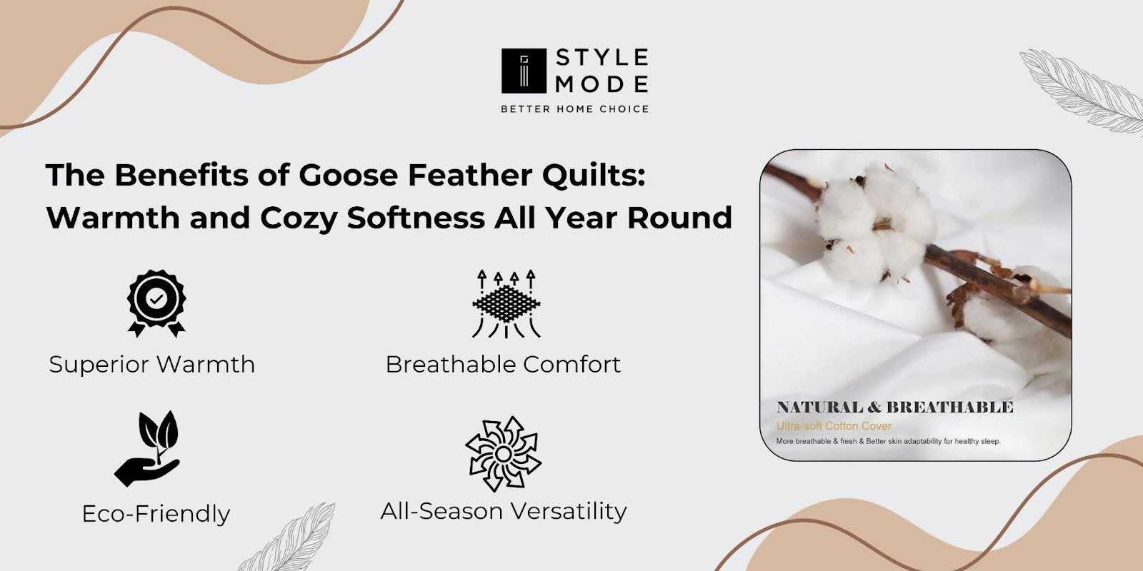 The Benefits of Goose Feather Quilts: Warmth and Cozy Softness All Year Round
