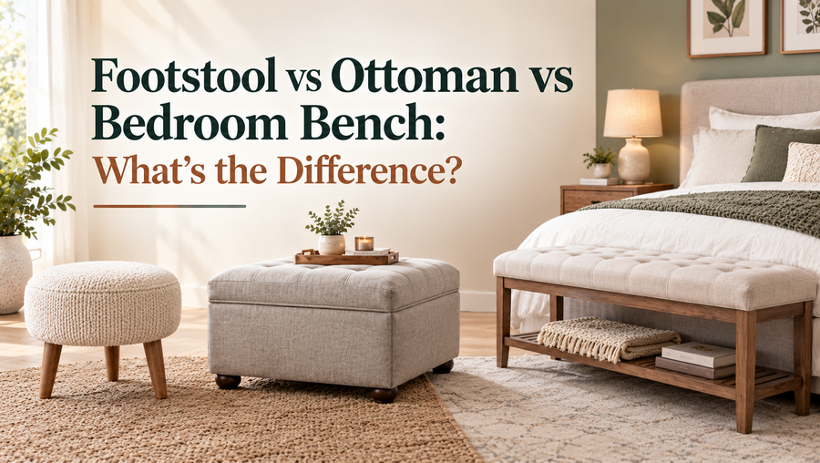 Footstool vs Ottoman vs Bedroom Bench: Key Differences