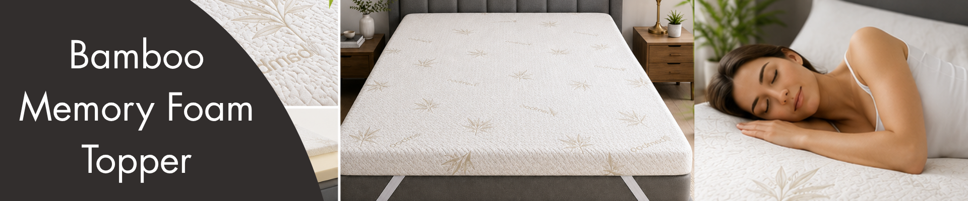 Bamboo Memory Foam Topper