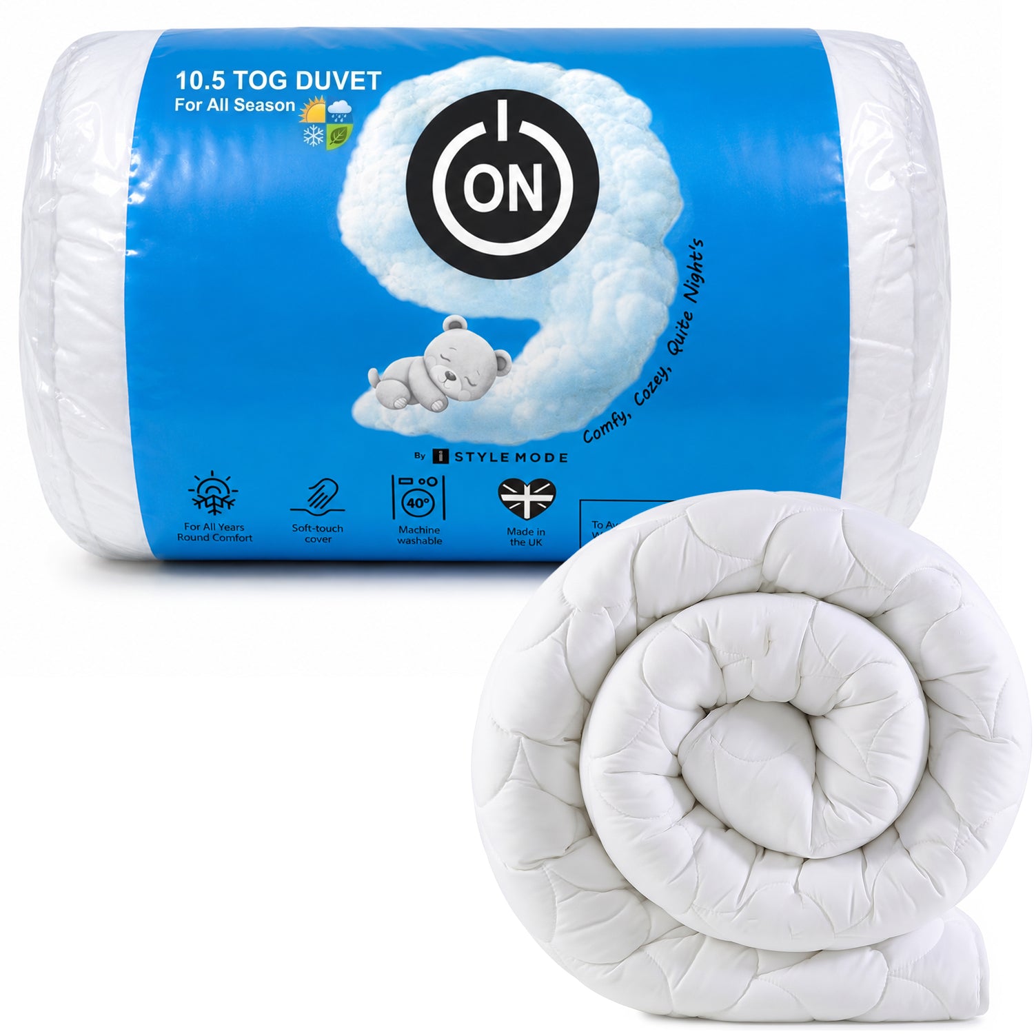 Microfibre Lightweight All Season Anti Allergy Duvet 10.5 Tog