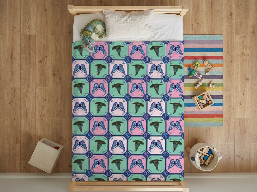 Wicked Glinda & Elphaba Throw Fleece Blanket