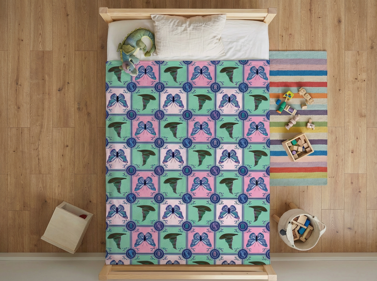 Wicked Glinda & Elphaba Throw Fleece Blanket