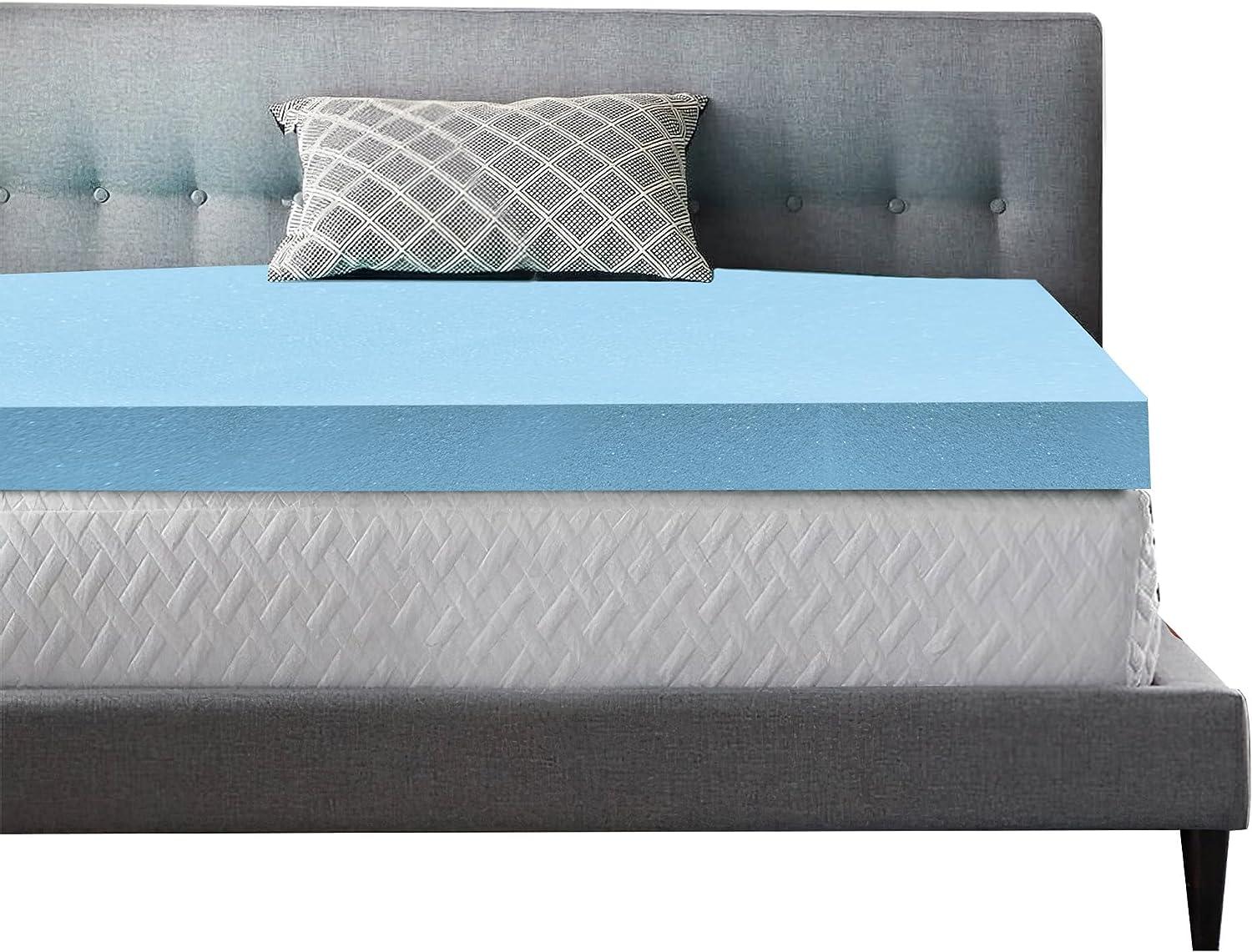 Buy Cool Blue Memory Foam Mattress Topper |Perfect for All Sleepers | iStylemode