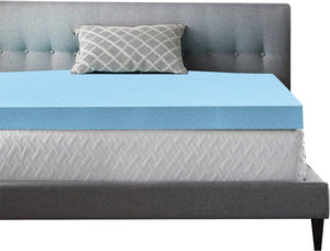 Buy Cool Blue Memory Foam Mattress Topper |Perfect for All Sleepers | iStylemode