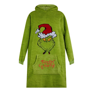Shop The Grinch Oversized Sherpa Hoodie for Adults | Christmas Sale Discount | iStyleMode