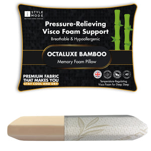 Buy Octaluxe Bamboo Visco Pillow Online | Ergonomic Support | iStylemode