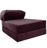 Velvet Single Fold Out Z Bed