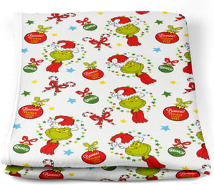 Buy The Grinch Throw Blanket Fur Fleece – Best Price Online in the UK | Christmas Sale | iStyleMode