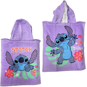 Disney Lilo Stitch Kids Hooded Poncho