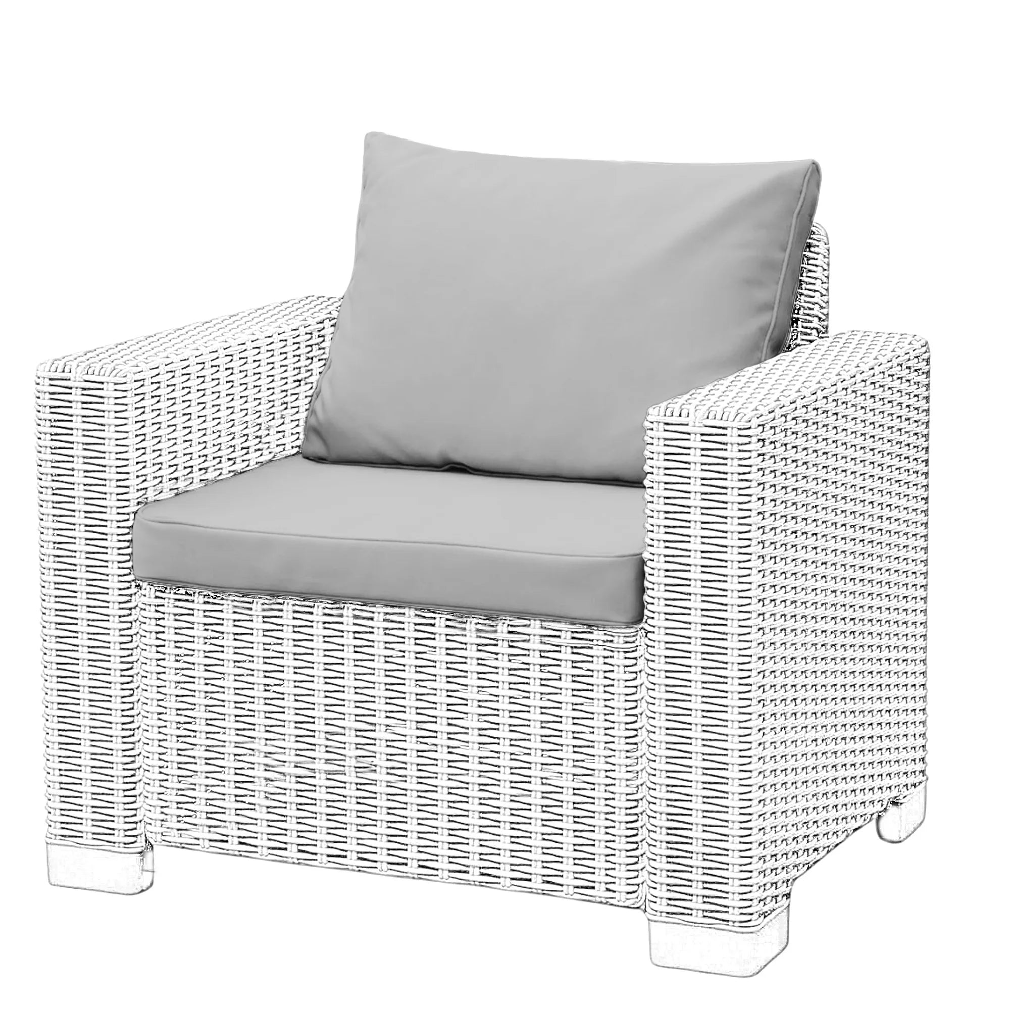 Keter Allibert California Armchair Cushion Pad with Pillow