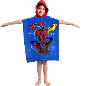Disney Spider Man Kids Hooded Poncho