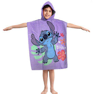 Disney Lilo Stitch Kids Hooded Poncho
