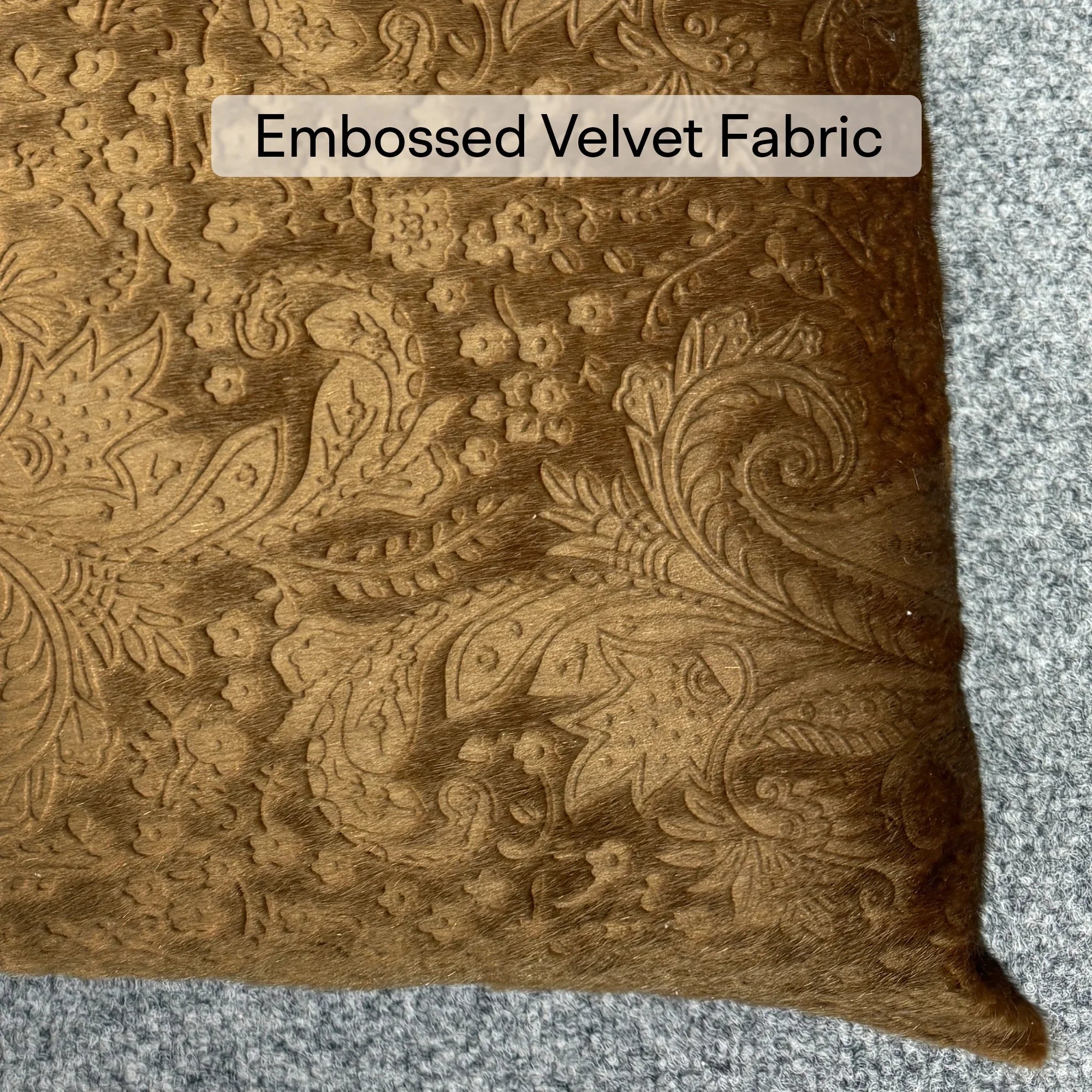 Embossed Velvet Throw Filled Cushion