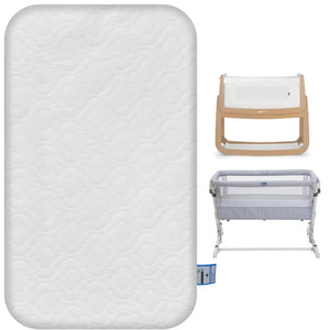 Breathable Baby Toddler Travel Cot & Crib Mattress (Next to Me 83x50x5cm)