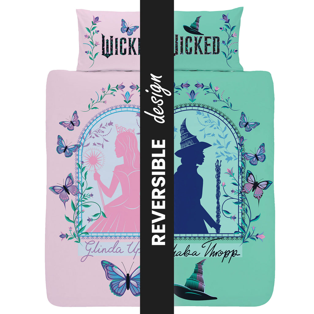 Glinda Elphaba Single Duvet Cover Reversible Design