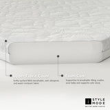 Breathable Baby Toddler Travel Cot & Crib Mattress (Next to Me 83x50x5cm)