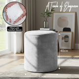Velvet Bean Bag Round Shape Pouffe Foot Rest