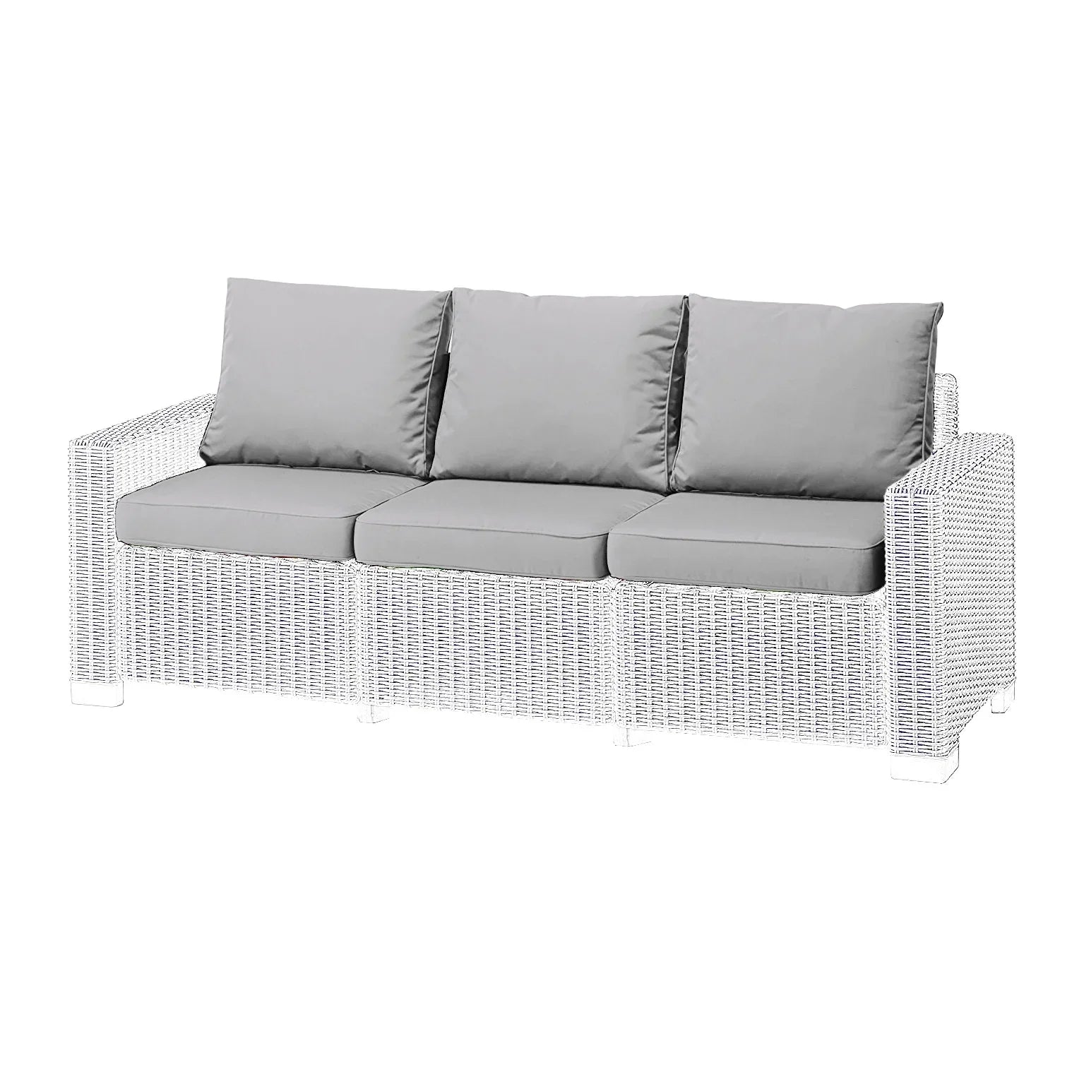 3 Seater Keter Allibert California Cushion Pad with Pillow