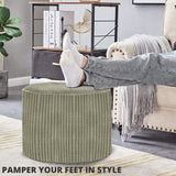 Oval Shape Foot Rest Stool Pouffe Footstools