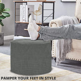 Oval Shape Foot Rest Stool Pouffe Footstools