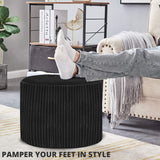 Oval Shape Foot Rest Stool Pouffe Footstools