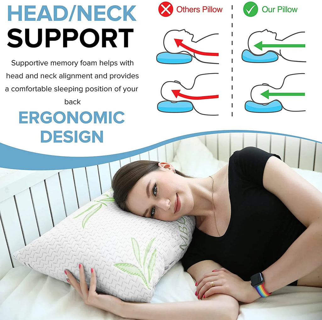 Bamboo Memory Foam Pillow