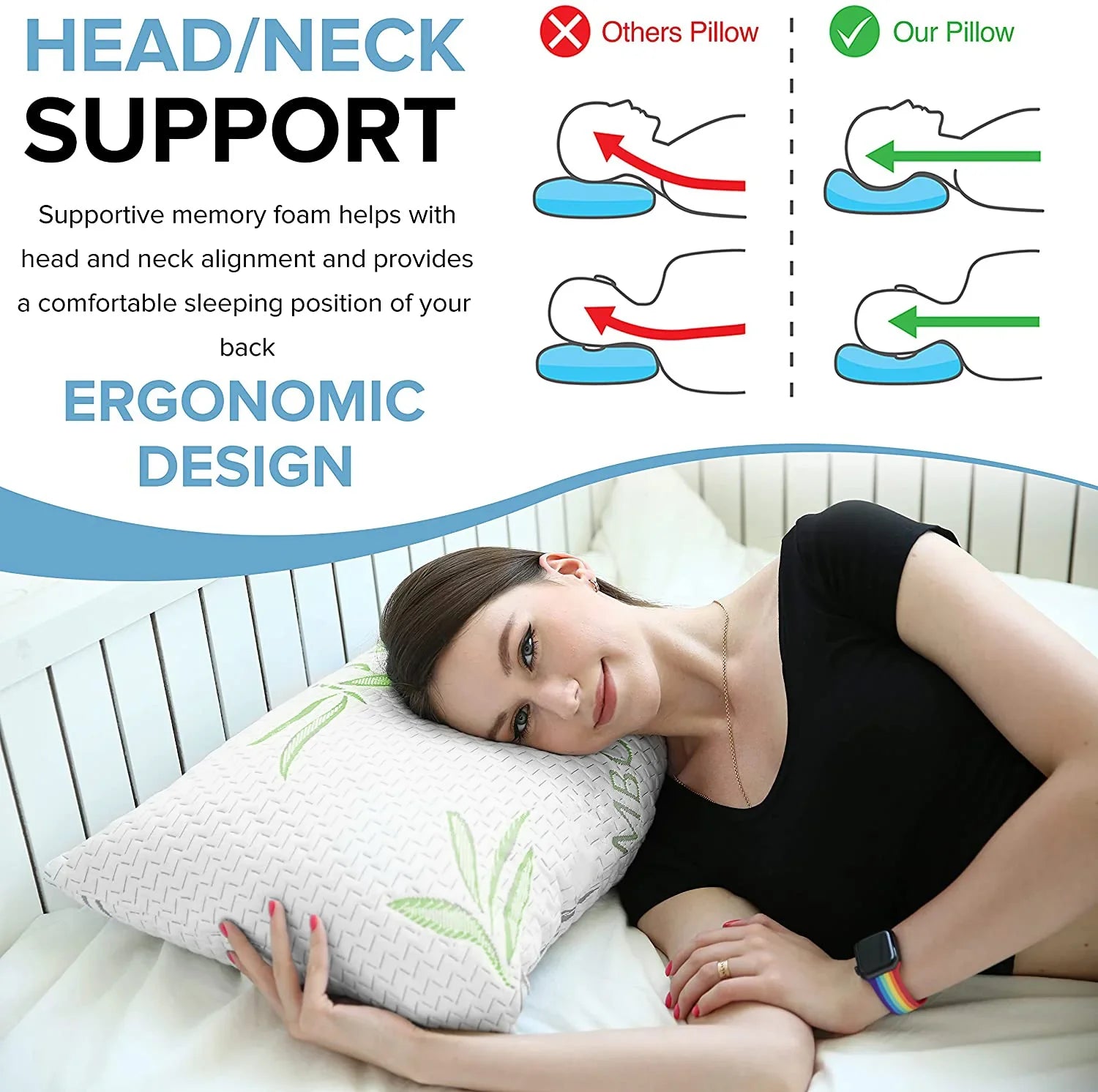 Bamboo Memory Foam Pillow