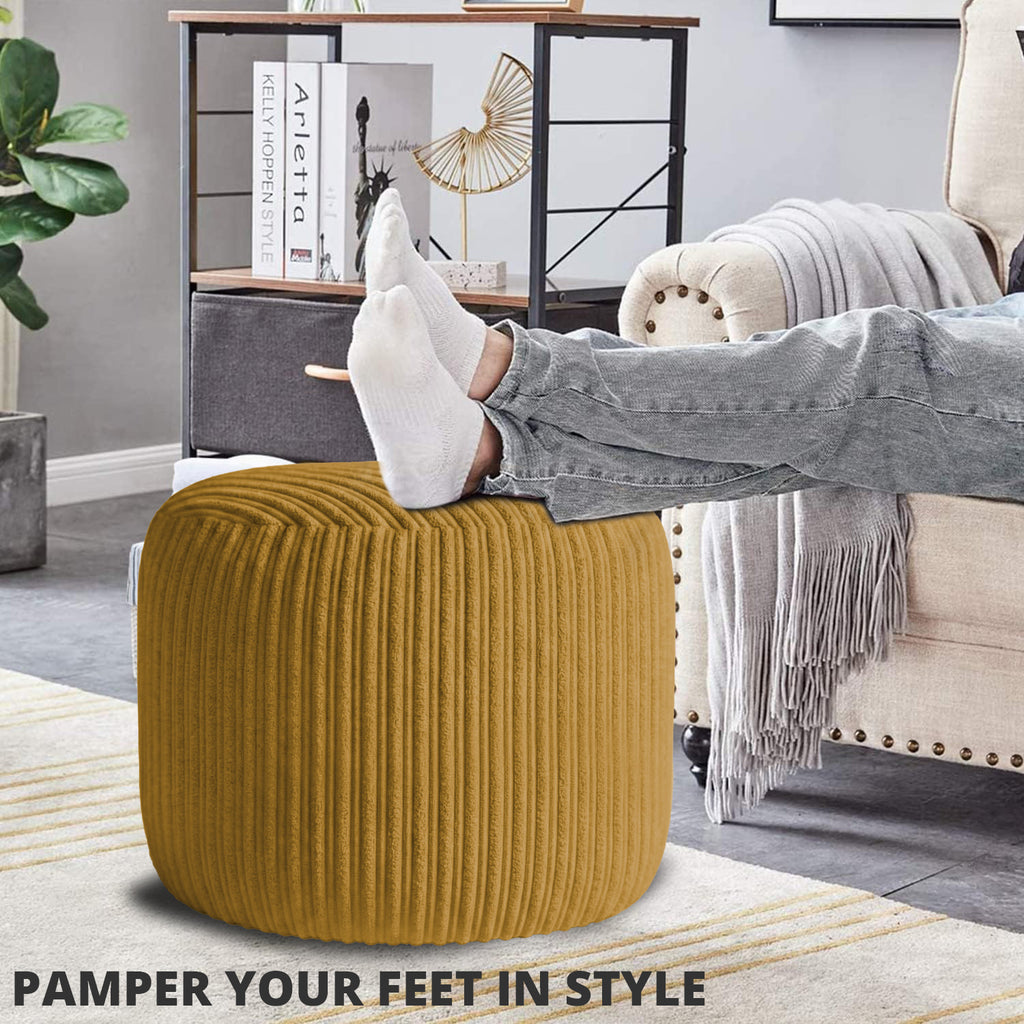 Oval Shape Foot Rest Stool Pouffe Footstools