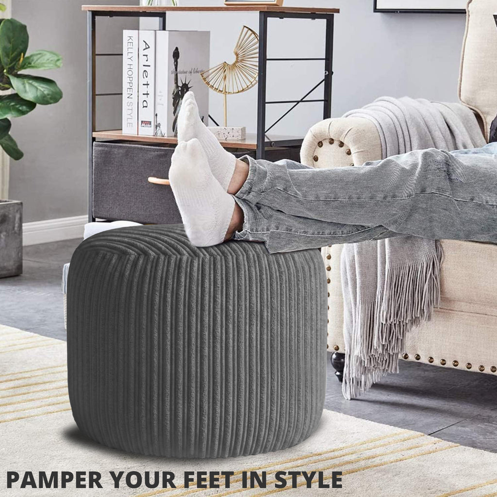 Oval Shape Foot Rest Stool Pouffe Footstools