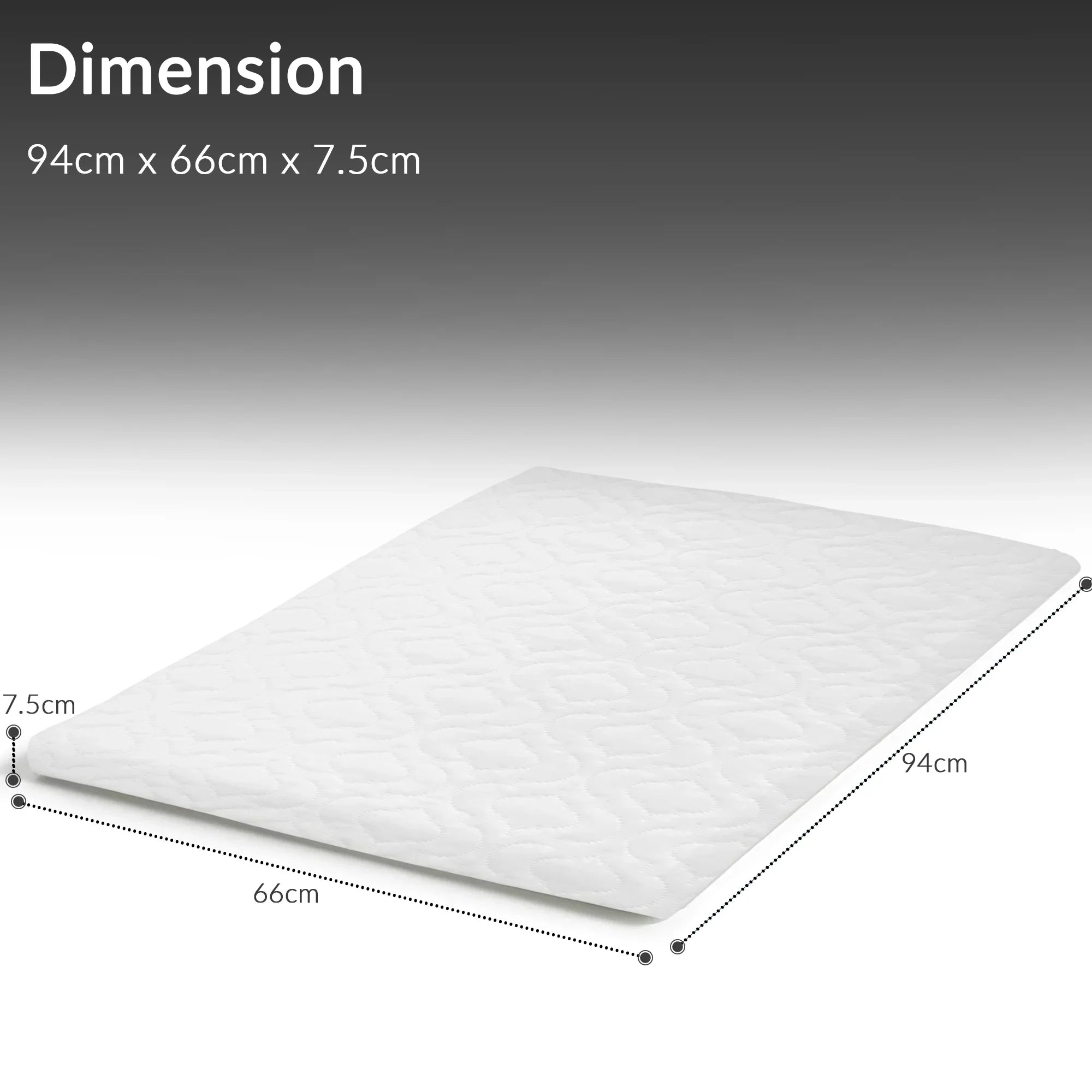 Baby Toddler Travel Cot Mattress  Anti Allergy Breathable
