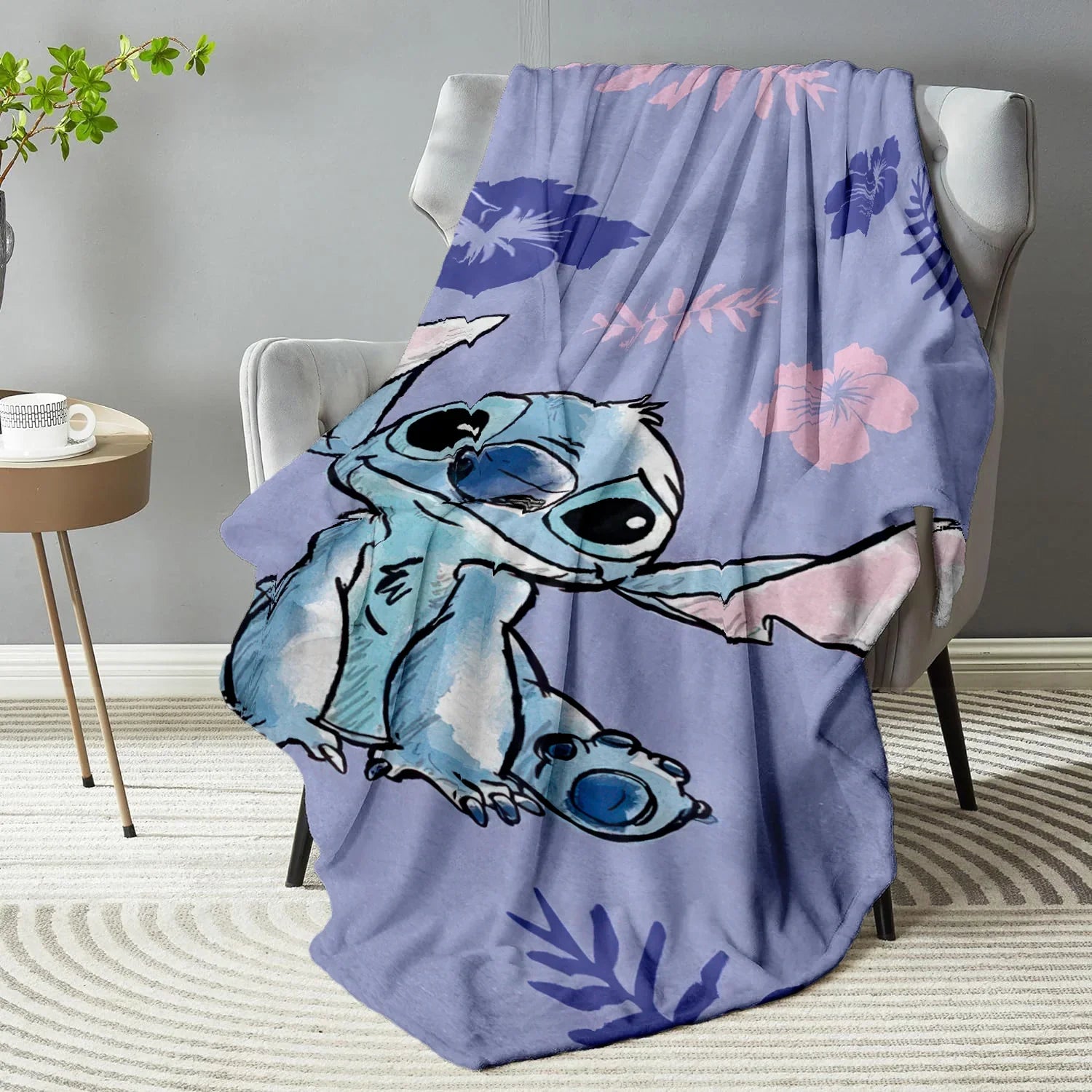 The Disney Lilo Stitch Throw Fleece Blanket