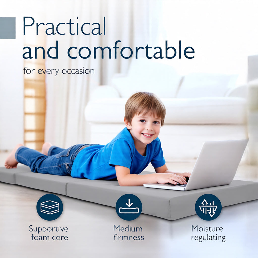 2 in 1 Fold Out Tri-fold Cube Z Bed Mattress