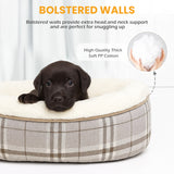 Soft Plush Faux Fur Dog Bed - Reversible Design