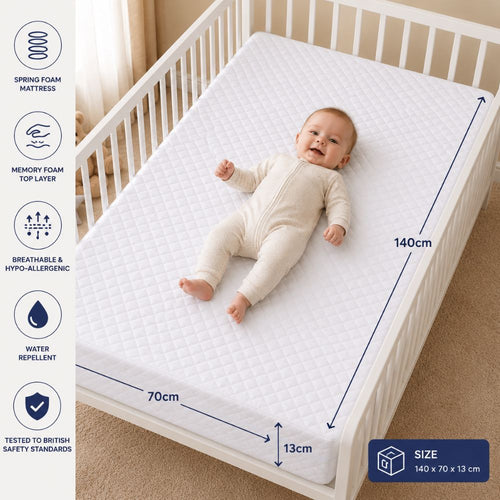 Baby Toddler Spring Foam Mattress