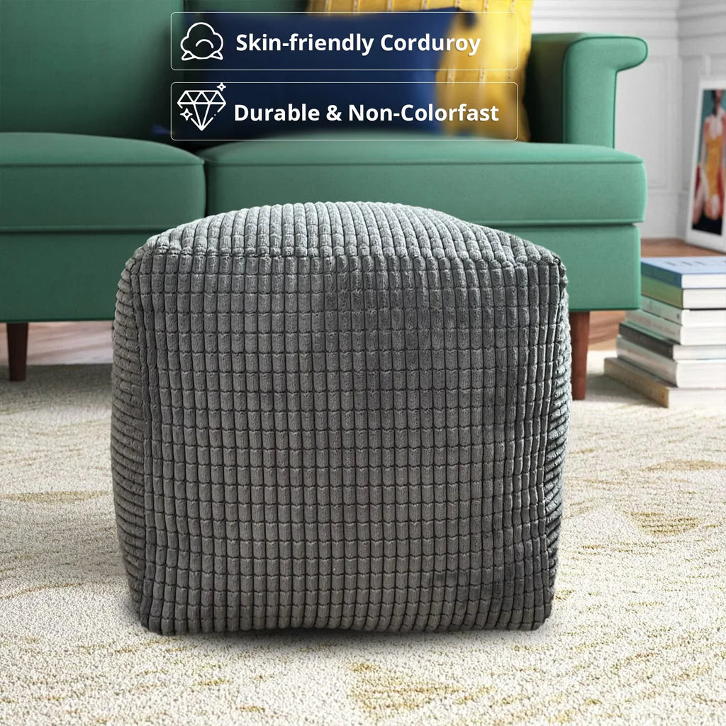 Square Shape Foot Rest Stool Pouffe Footstools