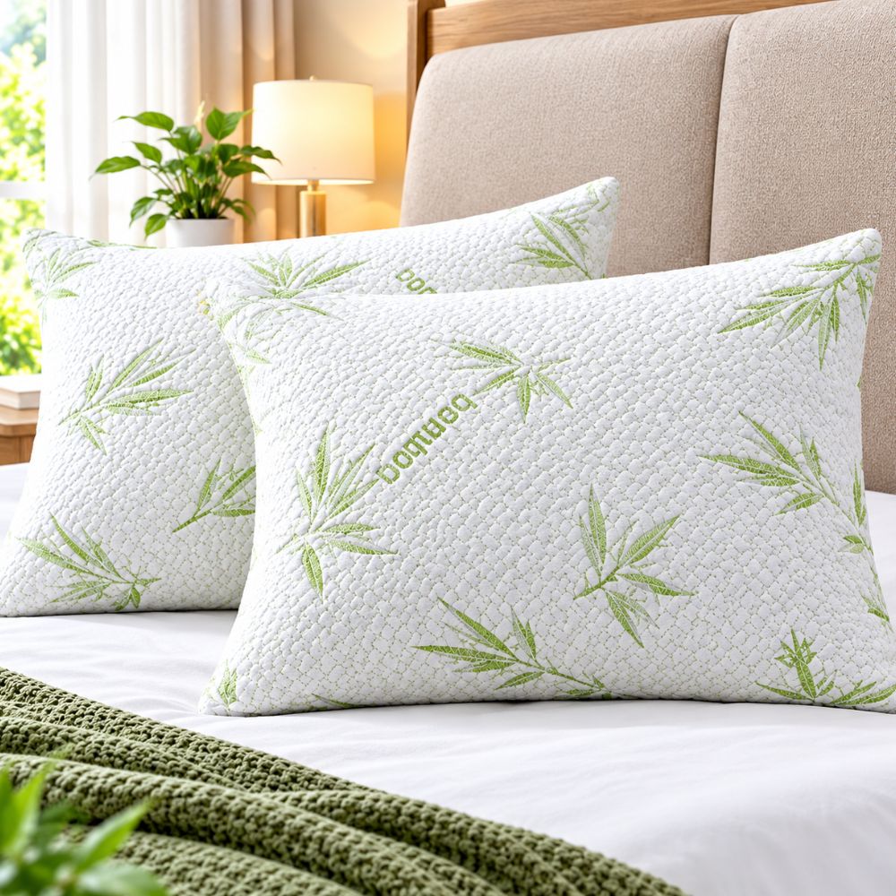 iStyleMode Premium Bamboo Natural Shredded Memory Foam Pillow
