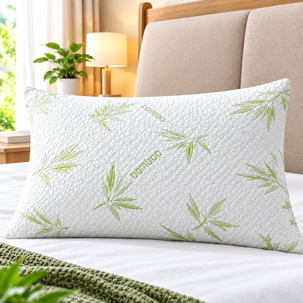 iStyleMode Premium Bamboo Natural Shredded Memory Foam Pillow