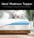 Cool Blue Memory Foam Orthopaedic Mattress Topper